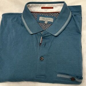 Ted Baker three button polo shirt BN